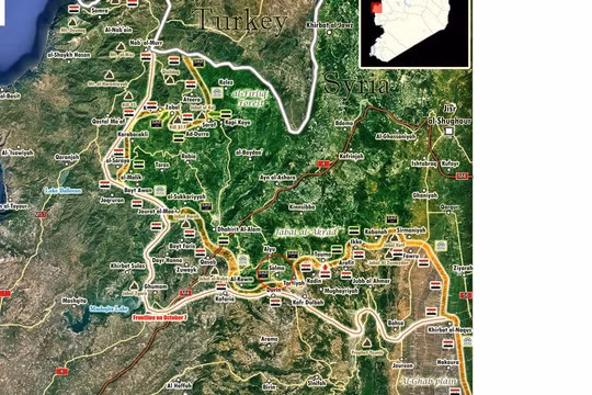 Quân đội Syria bao vây Salma từ 3 hướng, chuẩn bị tấn công