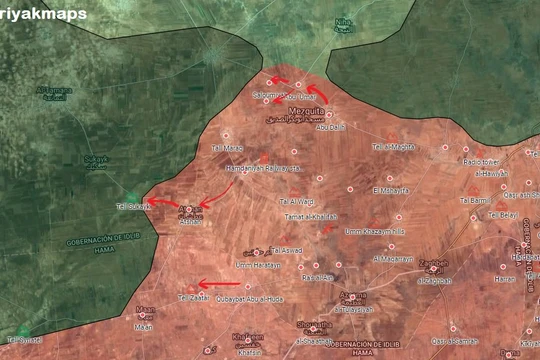 Các mũi tiến công của quân đội Syria trên chiến trường miền bắc Hama - ảnh South Front