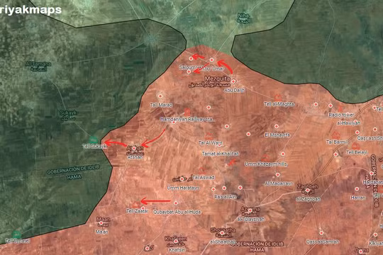 Các mũi tiến công của quân đội Syria trên chiến trường miền bắc Hama - ảnh South Front