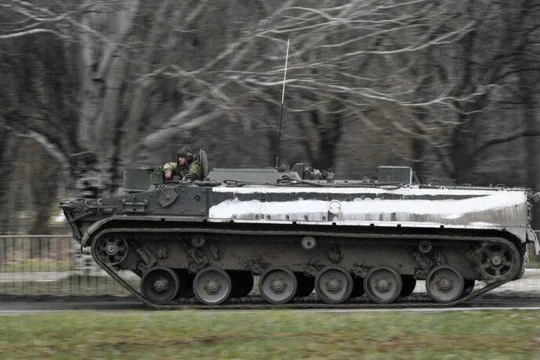 Xe thiết giáp diệt tăng Nga, 9P157-2 Khrizantema-S. Ảnh Sputnik