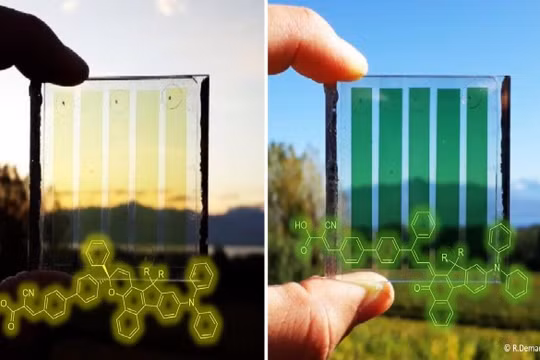 Tế bào pin mặt trời chất nhuộm nhạy quang (DSC). Ảnh Tech Xplore