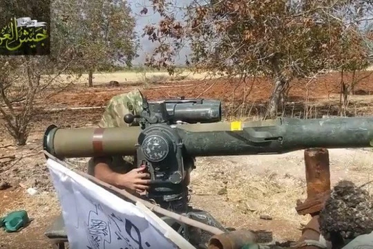 chiến binh khủng bố sử dụng tên lửa TOW do Mỹ chế tạo