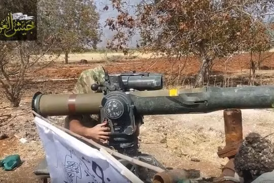 chiến binh khủng bố sử dụng tên lửa TOW do Mỹ chế tạo