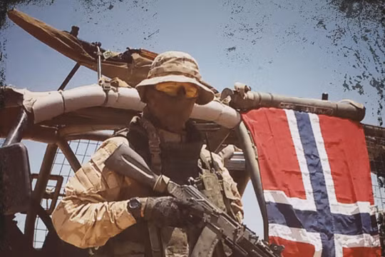 Tình nguyện viên người Na Uy trong nhóm Scandinavi trên chiến trường Syria. Ảnh trang báo Frihet Skandinavisk