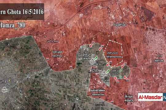 Quân đội Syria tái tấn công vào khu trang trại Tall Sawwan