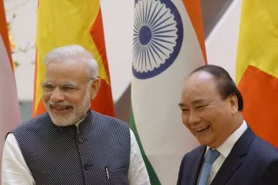 Thủ tướng Ấn Độ Narendra Modi và người đồng cấp Việt Nam thủ tướng Nguyễn Xuân Phúc
