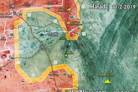 Bản đồ tình hình chiến sự khu vực biên giới Yemen - Ả rập Xê-út tính đến ngày 11.02.2019 theo South Front.