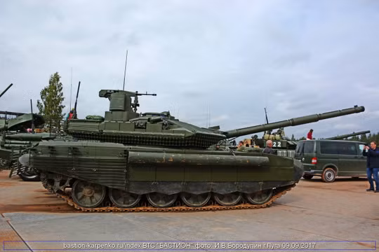 Xe tăng T-90M Nga phiên bản nâng cấp mới nhất. Ảnh: TASS.