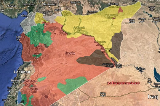 Bản đồ tình hình chiến trường chống IS, quân đội Syria kiểm soát 52% lãnh thổ - ảnh South Front