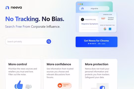 Công cụ tìm kiếm Neeva, thách thức sự thống trị của Google. Ảnh minh họa E&T