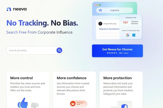 Công cụ tìm kiếm Neeva, thách thức sự thống trị của Google. Ảnh minh họa E&T