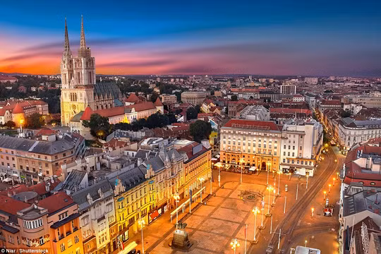 Thủ đô Zagreb thuộc Cộng hòa Croatia