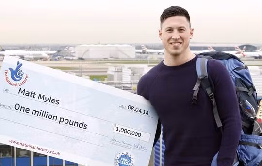Matt Myles trúng số độc đắc 1 triệu euro
