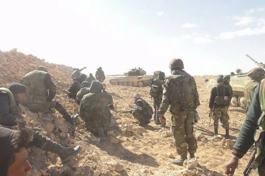 Binh sĩ Lá chắn Qalamoun trên chiến trường