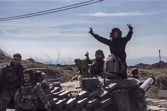 Binh sĩ quân đội Syria trên chiến trường Aleppo