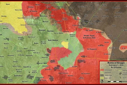 Sư đoàn cơ giới 4 Syria cắt đường tiếp viện “bỏ đói” Aleppo