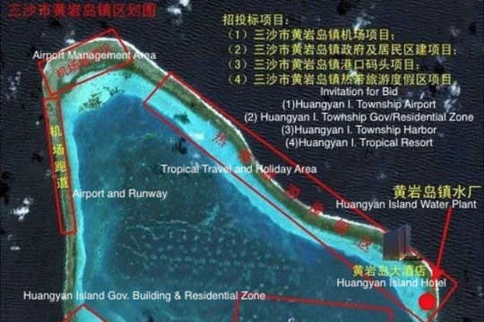 Truyền thông Trung Quốc công khai kế hoạch bồi đắp bãi cạn Scarborough