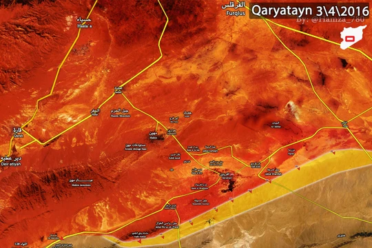 Quân đội Syria giải phóng thành phố cổ Qaryatayn
