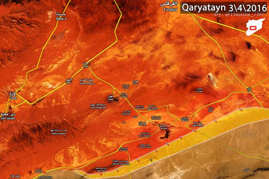 Quân đội Syria giải phóng thành phố cổ Qaryatayn