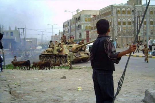 Xe tăng T-34 Yemen trên chiến trường - ảnh minh họa Ukraine War Awareness