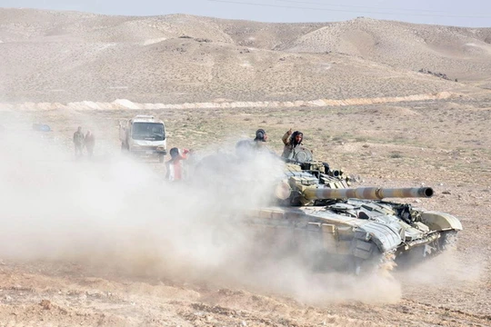 Quân đội Syria tấn công trên vùng sa mạc tỉnh Homs