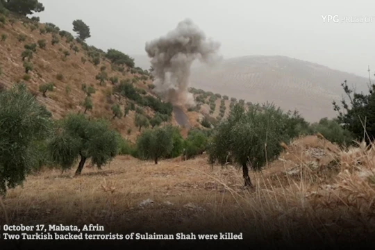 Lực lượng du kích YPG tấn công tiêu diệt các tay sung FSA ở Afrin. Ảnh minh họa video YPG Press Office