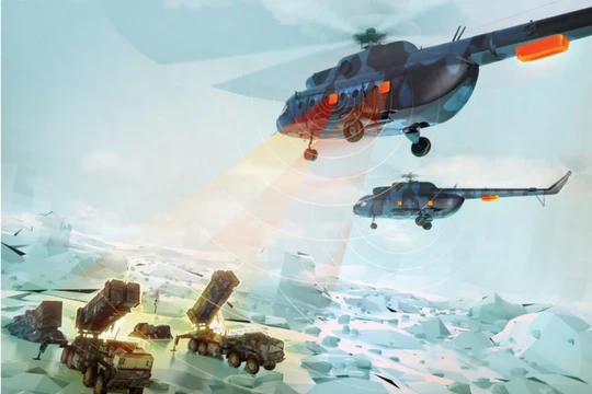 Trực thăng vận tải Mi-8 trang bị bộ khí tài tác chiến điện tử “bất khả xâm phạm”