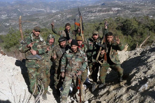 Binh sĩ quân đội Syria ở Latakia