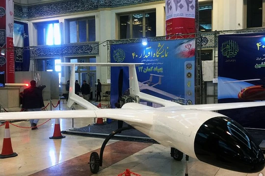 Máy bay không người lái đa nhiệm của Iran. Ảnh: Press TV.