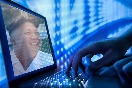 Anh minh họa tấn công mạng của Bắc Triều Tiên trên trang Mirror