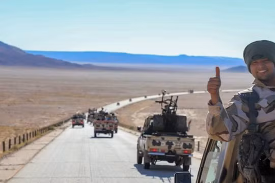 Lực lượng tăng cường quân đội Quốc gia LNA Libya tiến về thủ đô Libya, thành phố Tripoli. Ảnh minh họa South Front