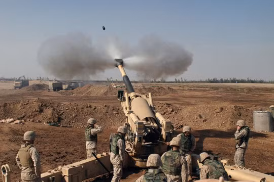 Pháo binh Iraq chiến đấu chống khủng bố