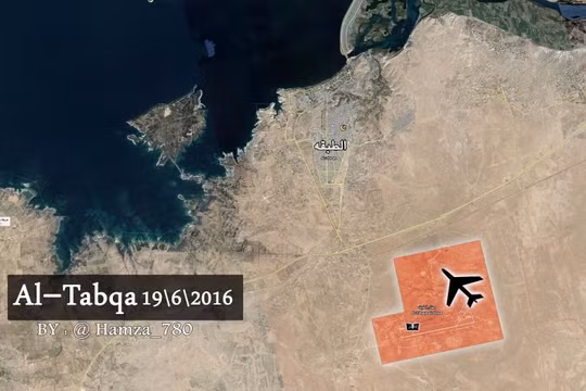 Bản đồ chiến sự sân bay Tabqqa