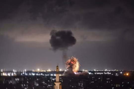 Không quân Israel không kích dải Gaza. Ảnh IDF