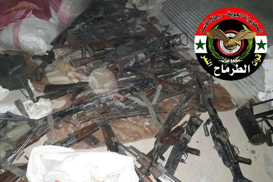 Những vũ khí chiến lợi phẩm thu được sau cuộc chiến - ảnh truyền thông Tiger