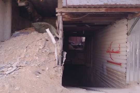 Bệnh viện hầm ngầm dã chiến cửa lực lượng Hồi giáo ở Đông Ghouta - ảnh minh họa video SANA