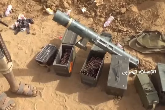 Lực lượng Houthi thu chiến lợi phẩm súng phóng lựu chống tăng C90-CR (M3) 90 mm do Tây Ban Nha sản xuất. Ảnh minh họa: South Front.