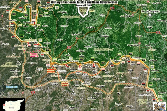 Lữ đoàn 103 mở hai hướng tấn công vào thị trấn Al-Rabi’yah của FSA