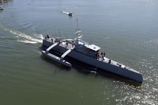 Robot chống ngầm "Sea Hunter" ra khơi thử nghiệm. Ảnh minh họa The National Interest