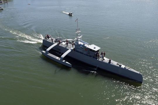 Robot chống ngầm "Sea Hunter" ra khơi thử nghiệm. Ảnh minh họa The National Interest