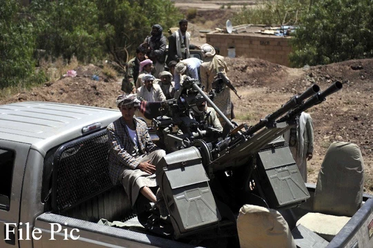 Lực lượng Houthi chiến đấu trên chiến trường lãnh thổ Ả rập Xê út