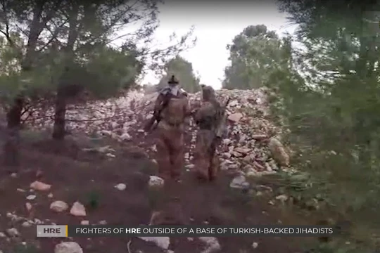 Các tay súng FSA trong làng Khalta, thuộc thành phố Afrin trước khi bị ALF tấn công tiêu diệt. Ảnh: tài khoản Twitter @ ALF.