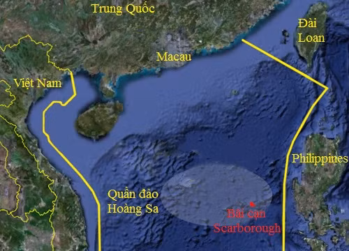 Khu vực Trung Quốc cấm đánh bắt cá. Đồ họa: Sina