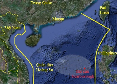 Khu vực Trung Quốc cấm đánh bắt cá. Đồ họa: Sina