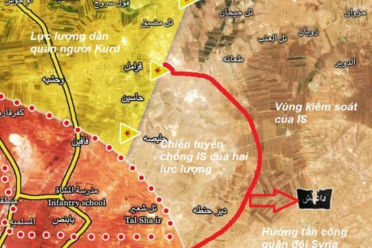 Quân đội Syria, lần đầu tiên phối hợp với lực lượng SDF tấn công IS phía đông Aleppo