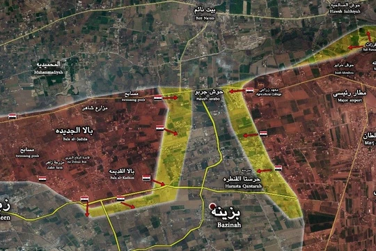 Lữ đoàn 102 Vệ binh Cộng hòa khép vòng vây ở Đông Ghouta