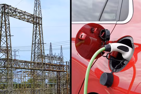 EV có thể cung cấp ngược điện cho lưới điện. Ảnh Wired