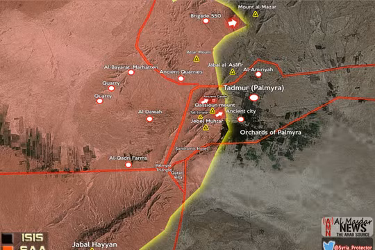 Lực lượng Tigers giải phóng sở chỉ huy lữ đoàn 550 ở Palmyra