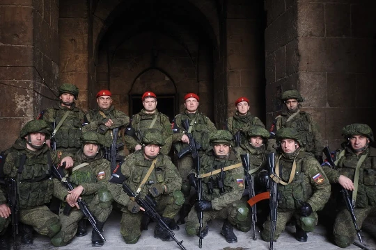 Một nhóm quân cảnh Nga ở Aleppo