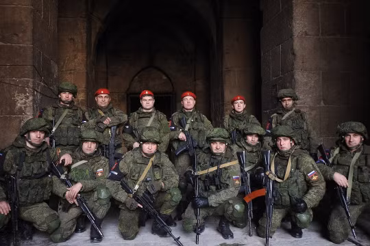 Một nhóm quân cảnh Nga ở Aleppo